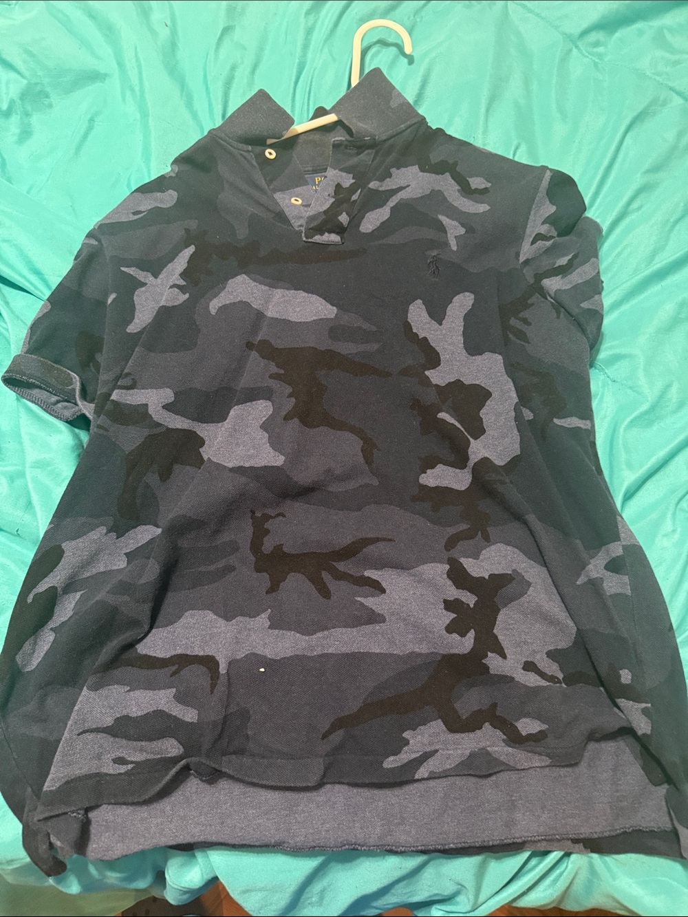 Polo by Ralph Lauren Men's Camouflage Polo - Black & Gray